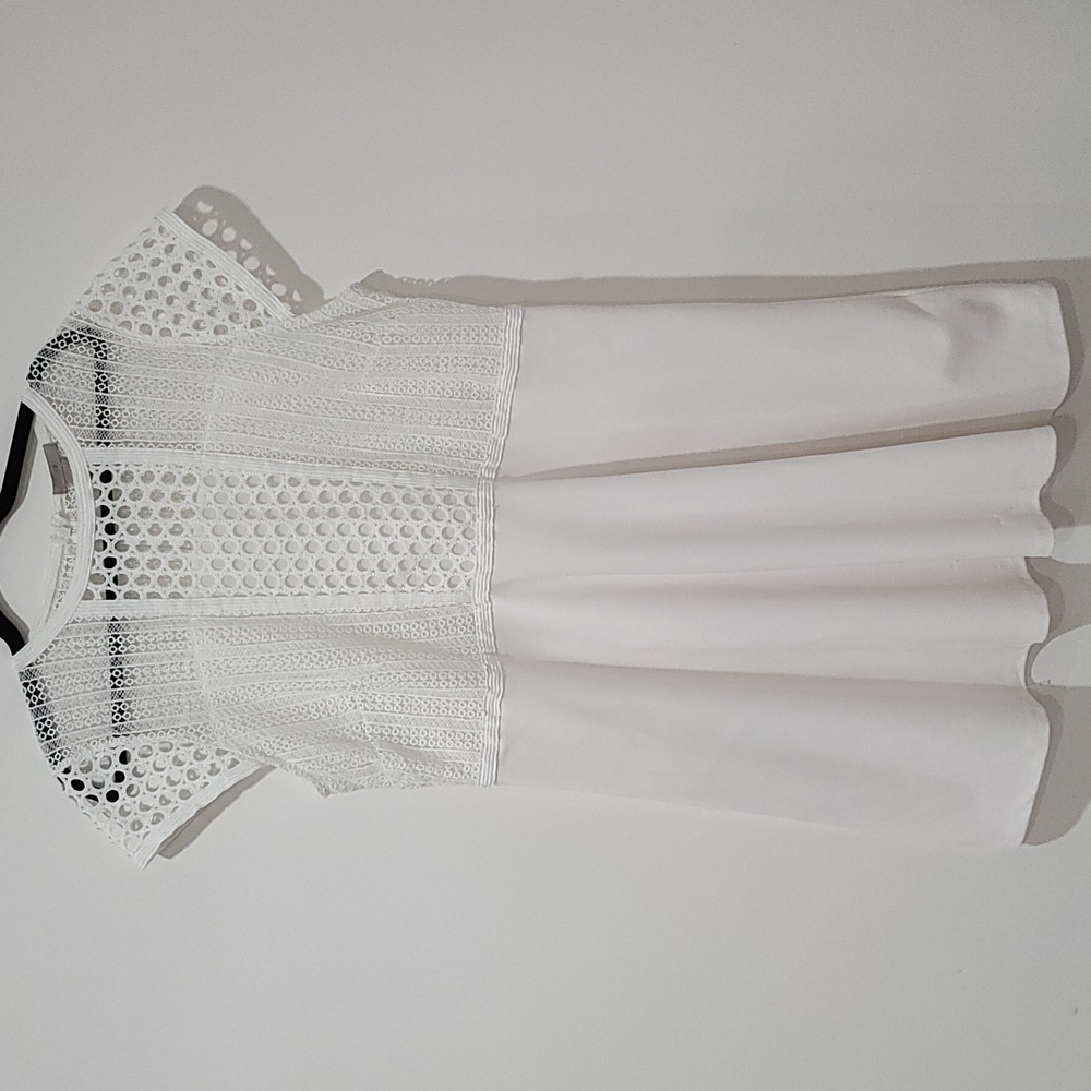 White dress with lace